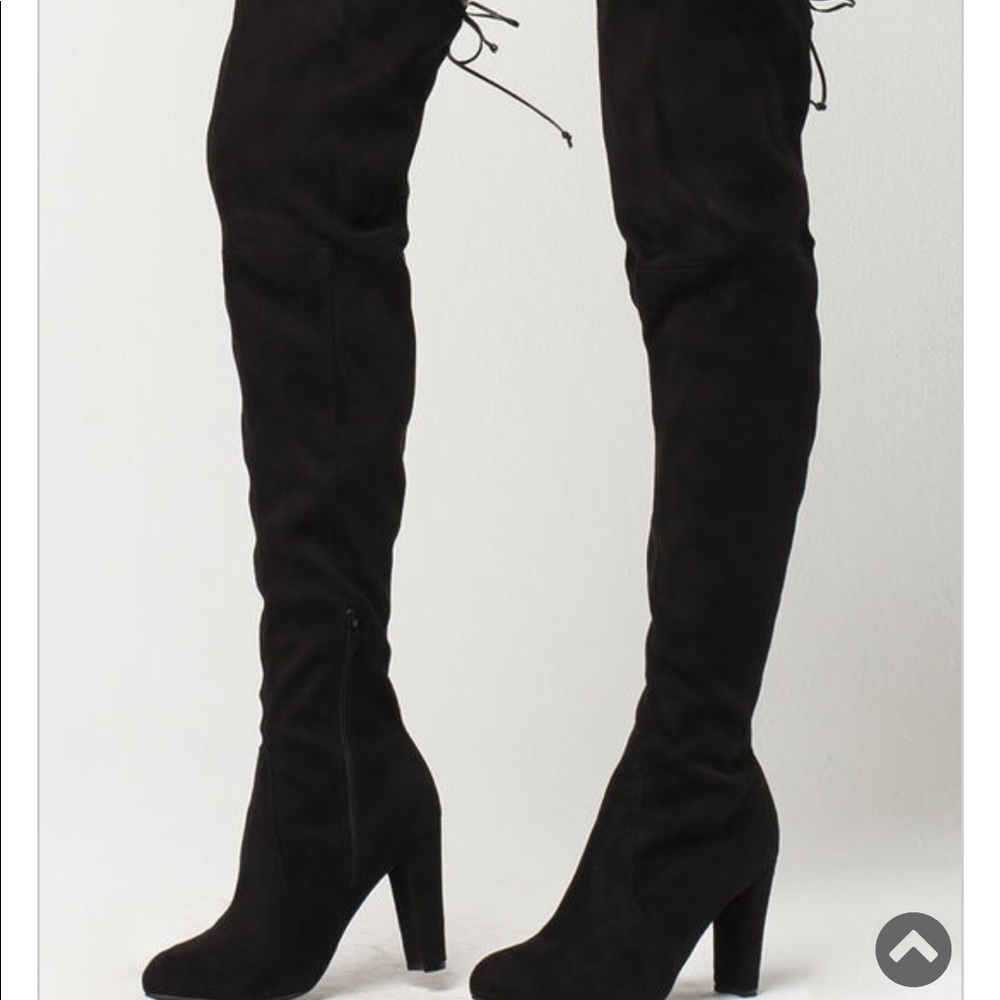 Over the Knee Black Boots